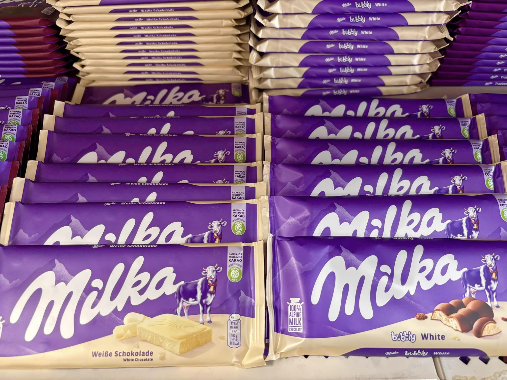 Milka Chocolate Bars